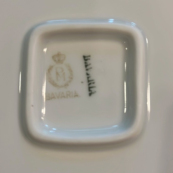 Gorgeous decorative plate by Porzellanfabrik Moschendorf Bavaria - Picture 7 of 12